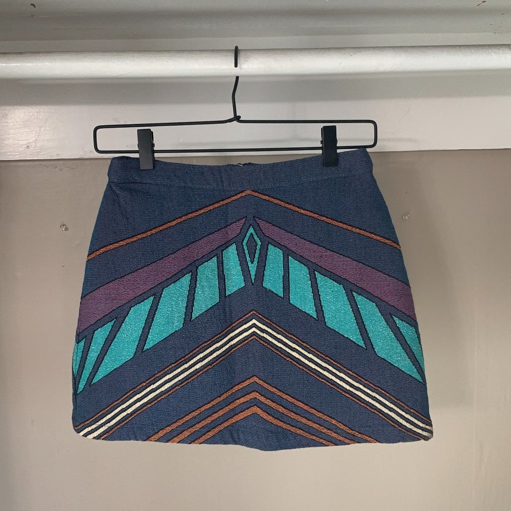 Topshop Futuristic Space Miniskirt